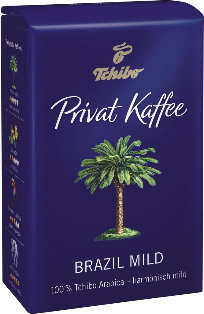 Tchibo Privat Kaffee Brazil Mild ganze Bohne (500 g)