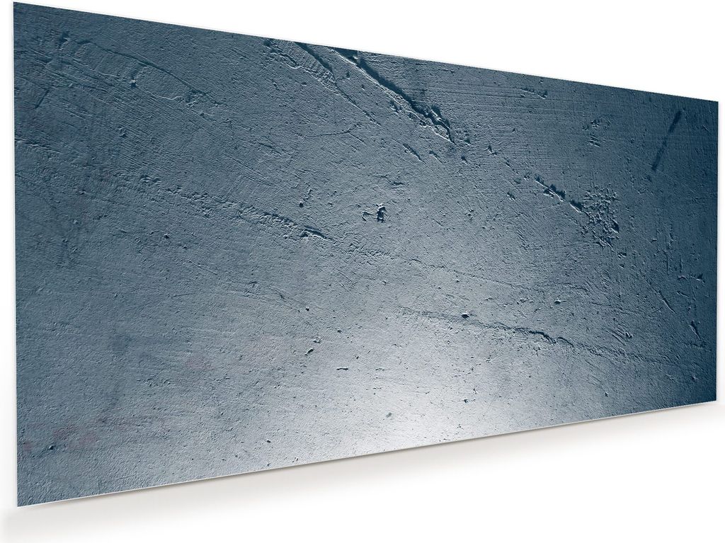 Glasbild Wandbild Grunge Wand 100x50cm in XXL für Wohnzimmer, Schlafzimmer, Badezimmer, Flur