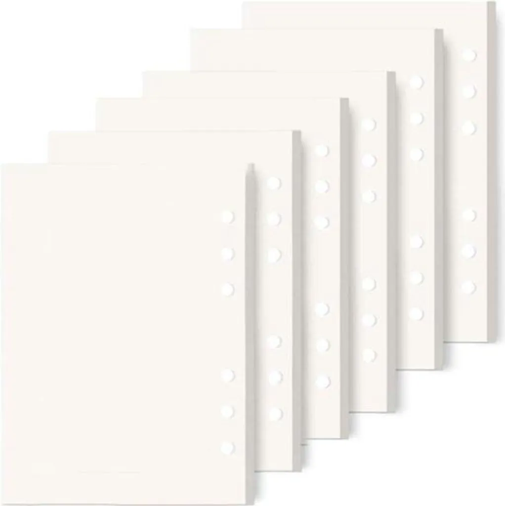 Journal Intime A6 Papier Blanc 540 Pages - Recharge Carnet de Notes 6x