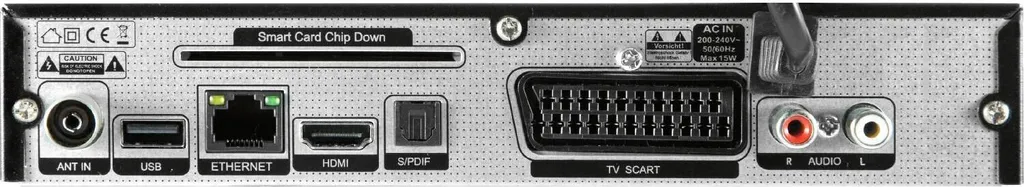 Décodeur TV HD pour Câble et IPTV Telestar DIGISTAR C Noir Ethernet