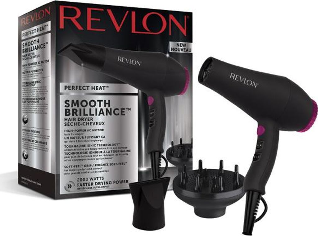 Revlon RVDR5251E, Černá, Růžová, CE, 2000 W, 213 mm, 92 mm, Obrázek produktu 