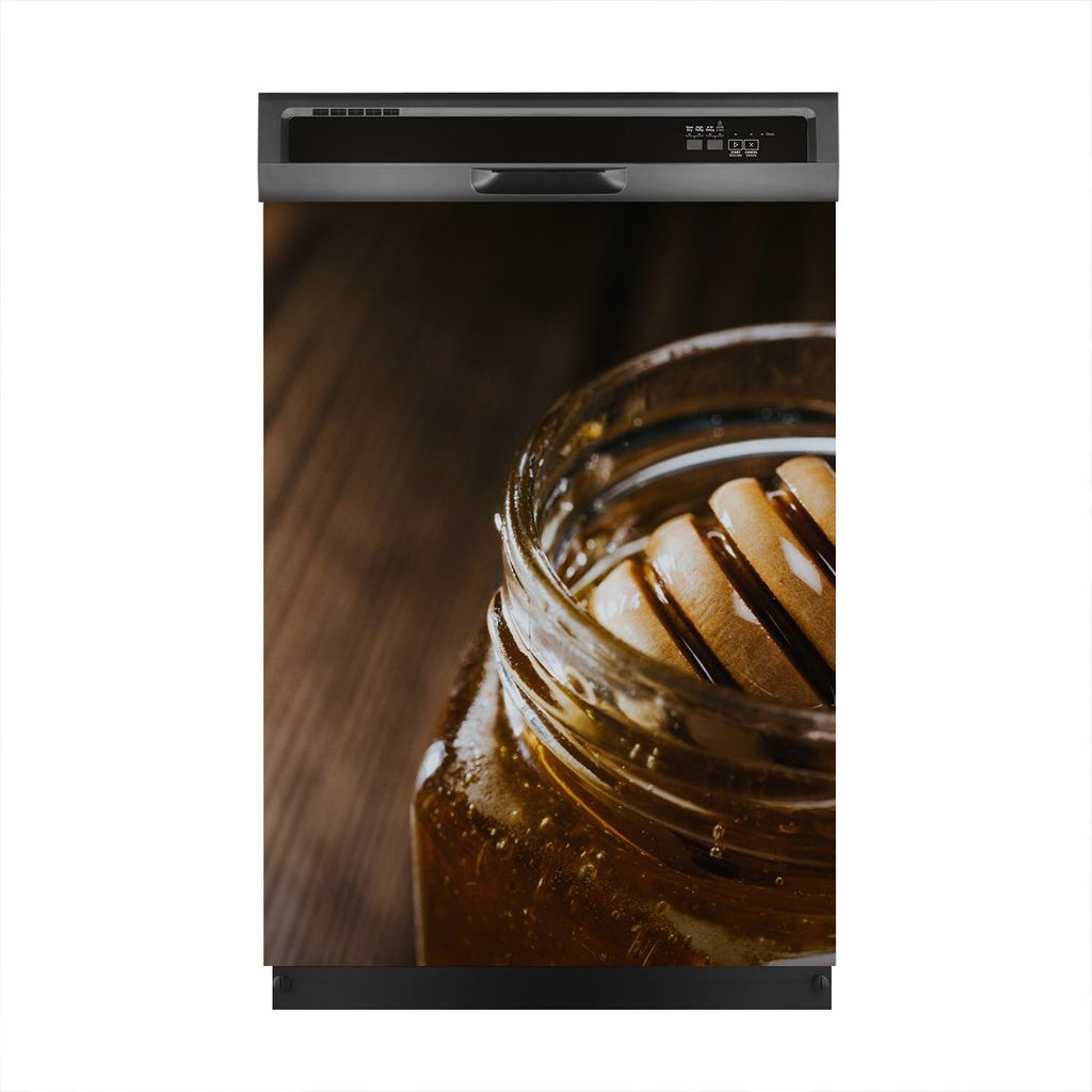 Magnete Dekorative 60x80 cm Küche Magnetmatte Spülmaschine - Honigglas mit Honigstab