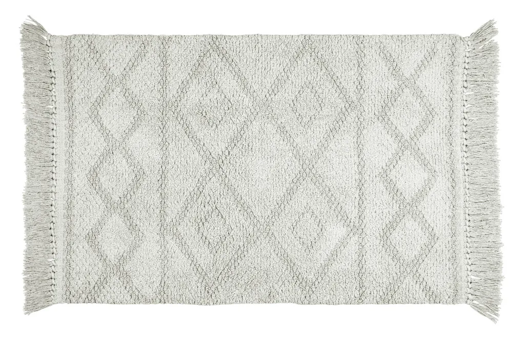 Tapis de Bain Antidérapant Urla Grau Gris Souris pour Salle de Douche