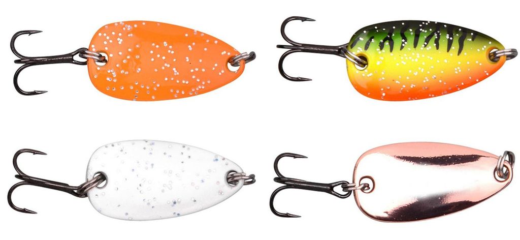 4 Trout Master Leaf 3cm 5g - Blinker Set Forellenköder