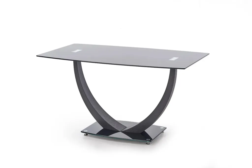 Table Anton plateau bois chêne 180 cm - Structure Métal Noir Design - 2