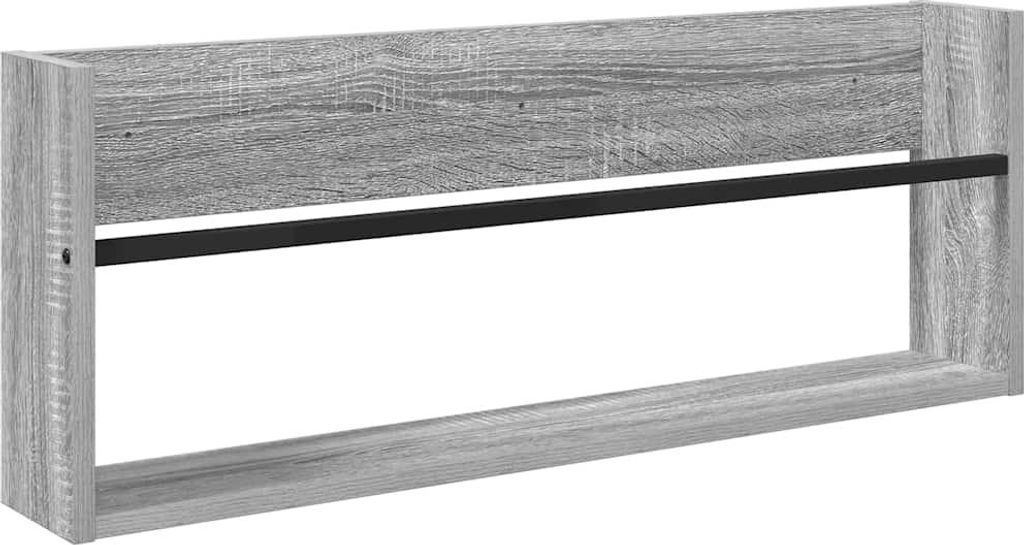 vidaXL Magazinregal Graues Sonoma 80 x 12 x 30 cm Holzwerkstoff