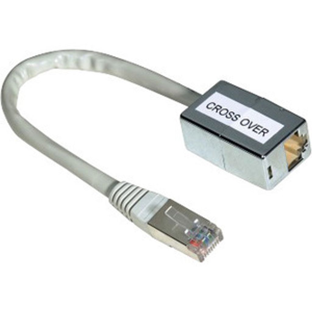 Hama CAT5 Cross-Over Adapter 8p8c, Plug - Jack, RJ-45, RJ-45, Grau