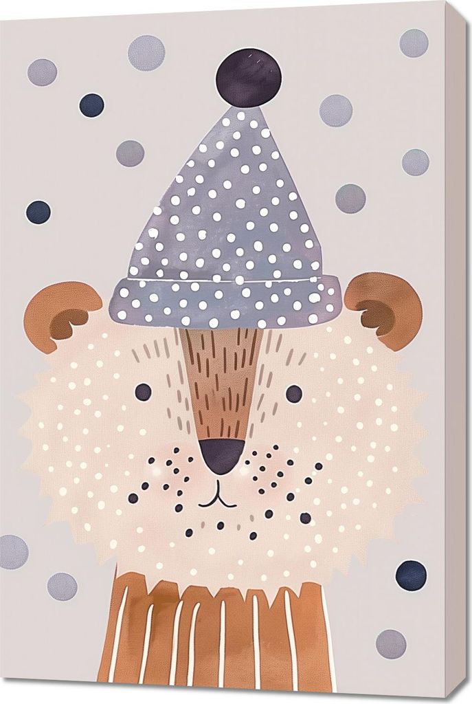 Bild 60x90cm Muster für Kinder, Mädchen und Jungen - Gryzio
