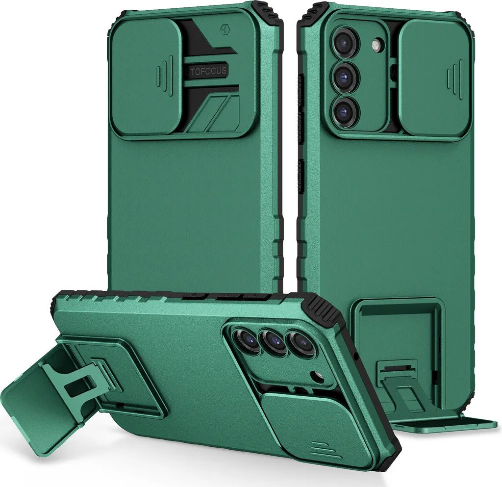 Cover Samsung S21 5G Doppio Strato Rugged - Verde Militare Antiurto