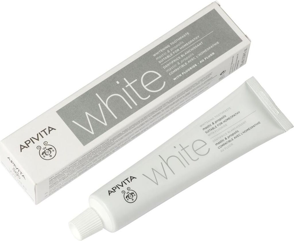 APIVITA Natural Dental Care WHITE Whitening Zahnpasta mit Mastix & Propolis 75ml