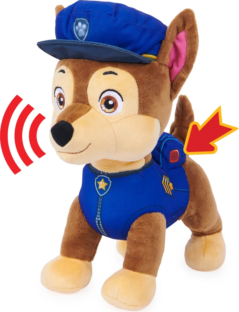 Peluche Chase Pat' Patrouille interactive : finis les jouets ennuyeux