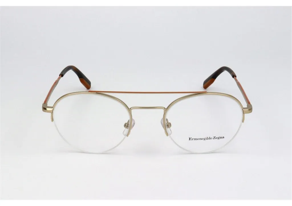 Lunettes Zegna EZ513132 Monture en Acétate et Métal Finition Artisanale
