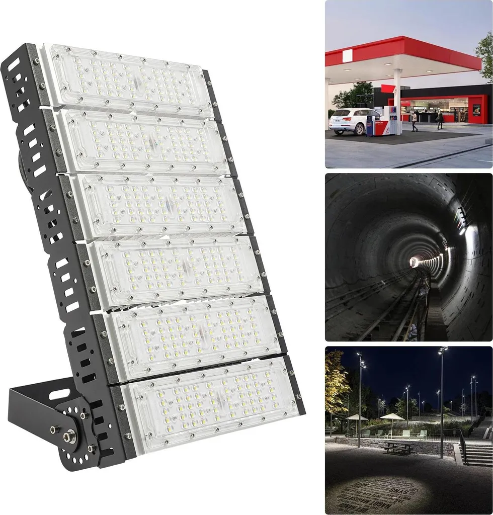 Projecteur LED 200W pour stade et terrain de sport - Éclairage extérieur