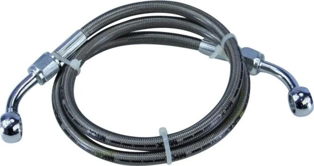 Tuyau de frein tressé inox 80cm Zündapp KS50 KS80 - Finition premium