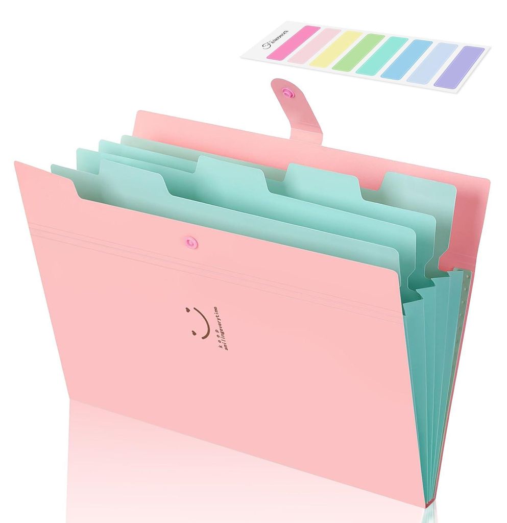 Erweiterbarer A4-Ordner, Dokumentenmappe mit Fächern, Organizer mit Ringbuchsystem, wasserfest, effiziente Organisation, für Zuhause, Büro, Schu...