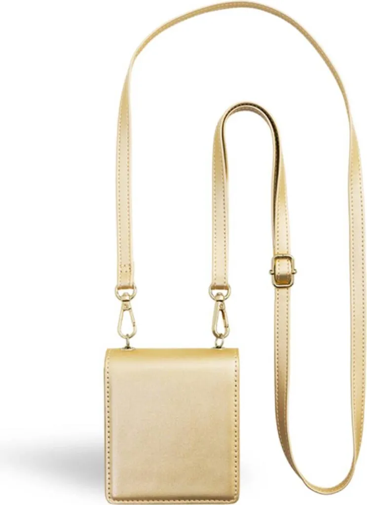 Pochette G Z Flip Series Or avec bandoulière amovible et design rigide