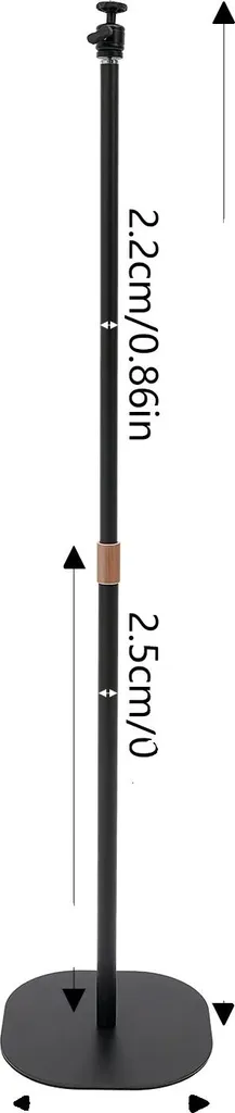 Support Projecteur Haute Résistance - Réglage Télescopique Fluide Noir