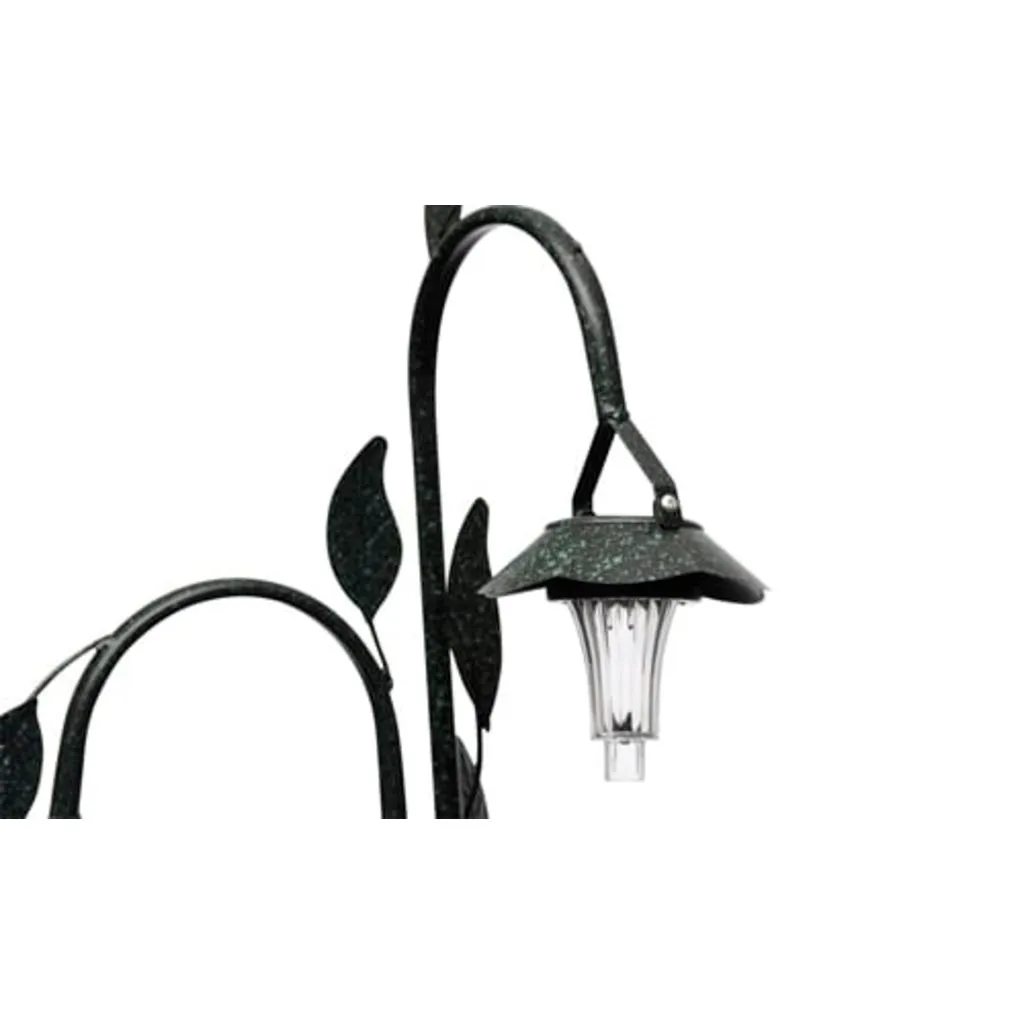 Pot de fleurs avec éclairage LED intégré pour décoration de jardin