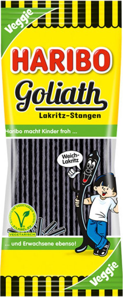 Haribo Goliath Lakritz Stangen 125g Produktbild 