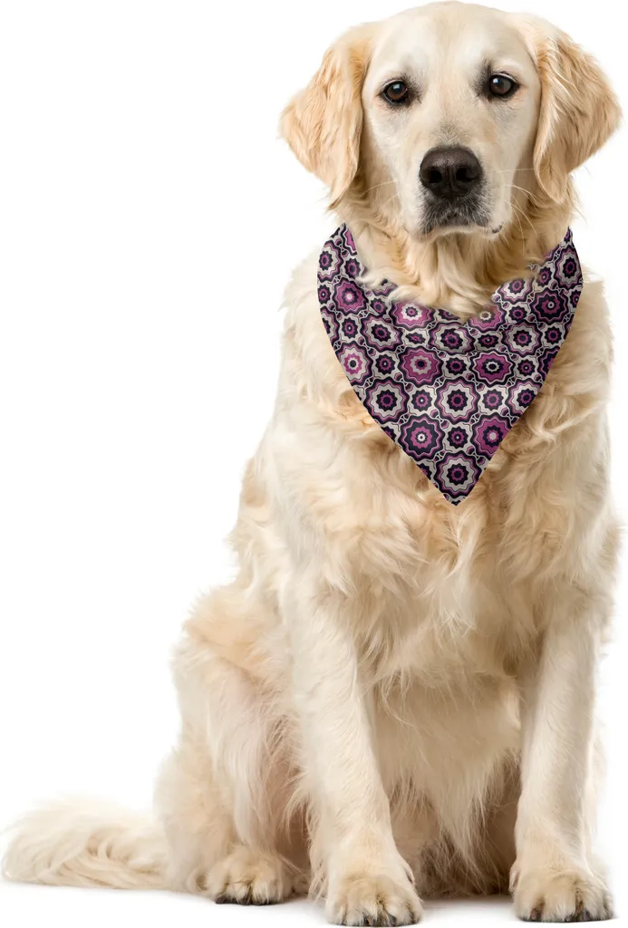 Bandana Cane ABAKUHAUS 40x40cm Viola - Tessuto Tecnico Lavabile - 1
