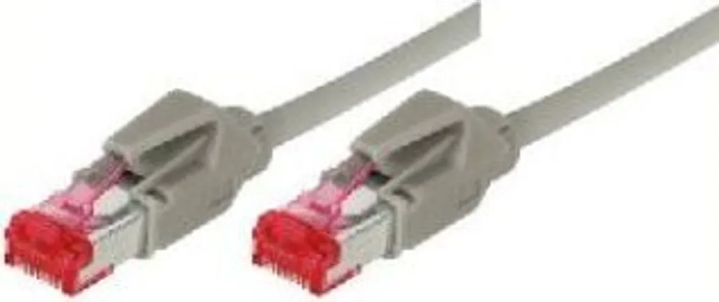 Câble Réseau S/FTP Cat 6 de 10m Très Flexible avec Prises Hirose TM21 Gris