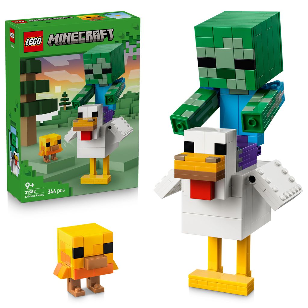 LEGO Minecraft Hühnerreiter - Bauspielzeug - Zimmerdeko zum Produktbild 