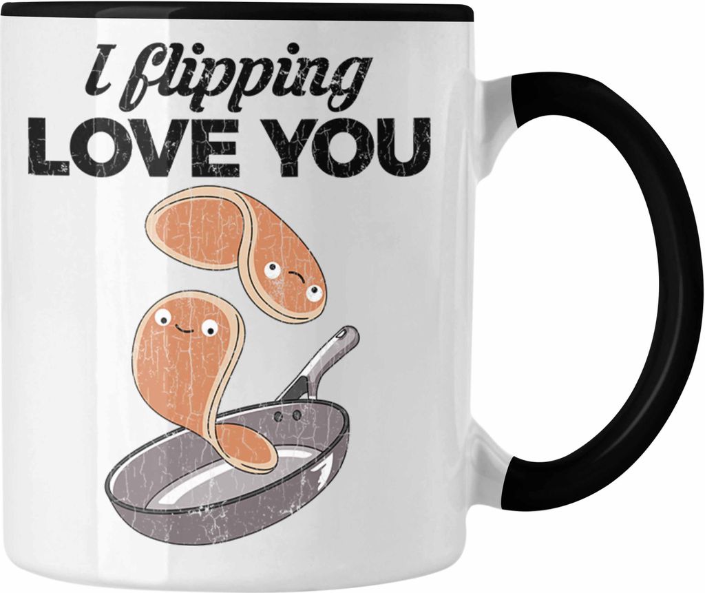 Trendation - Tasse Valentinstag Geschenk Für Sie Ihn Liebe Spruch Geschenkidee (Schwarz)