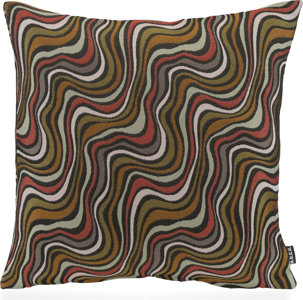 H.O.C.K. Baptiste Dekokissen 50x50cm retro khaki terra