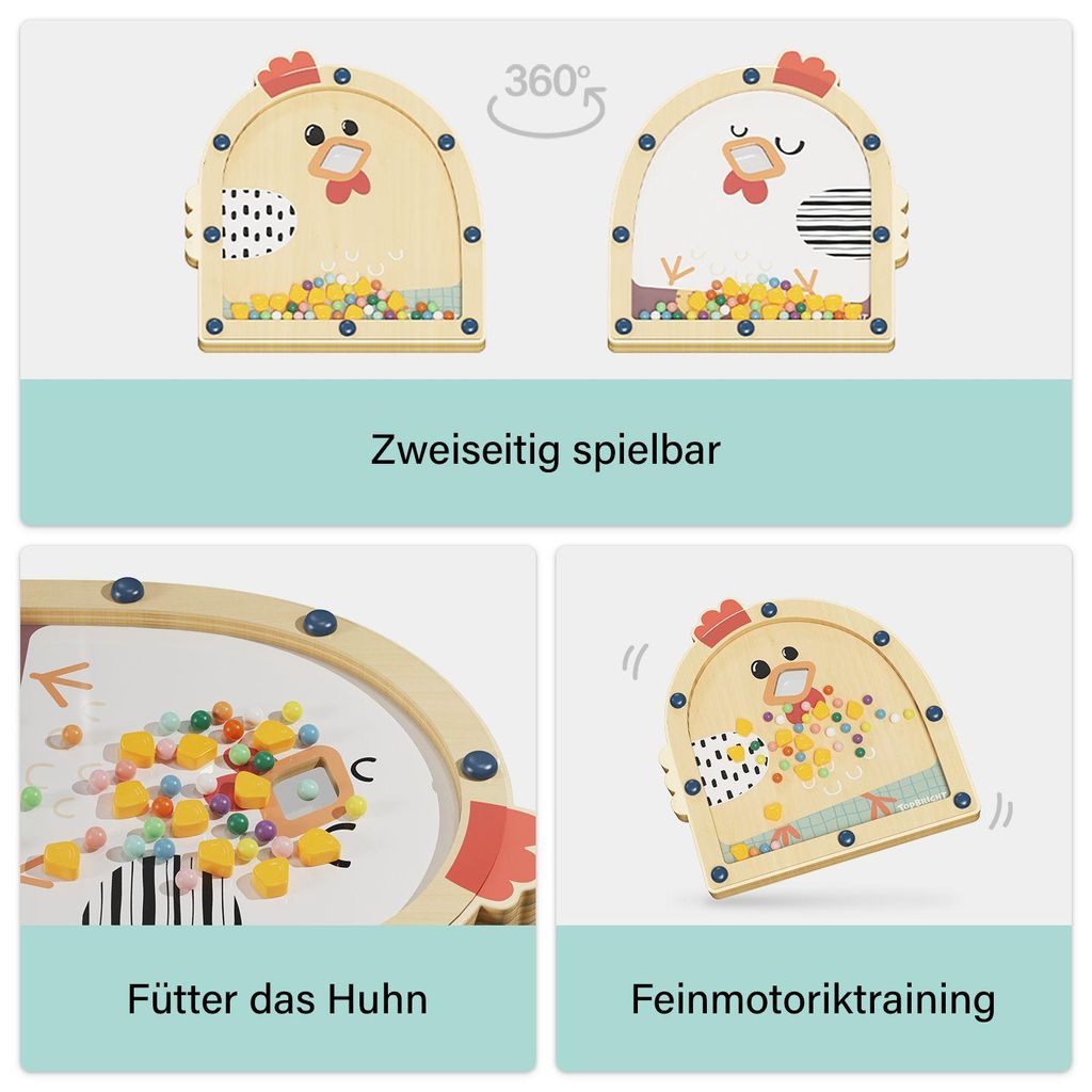Topbright FüTTER DAS HUHN Farben lernen ab 36 Monate, Bunt