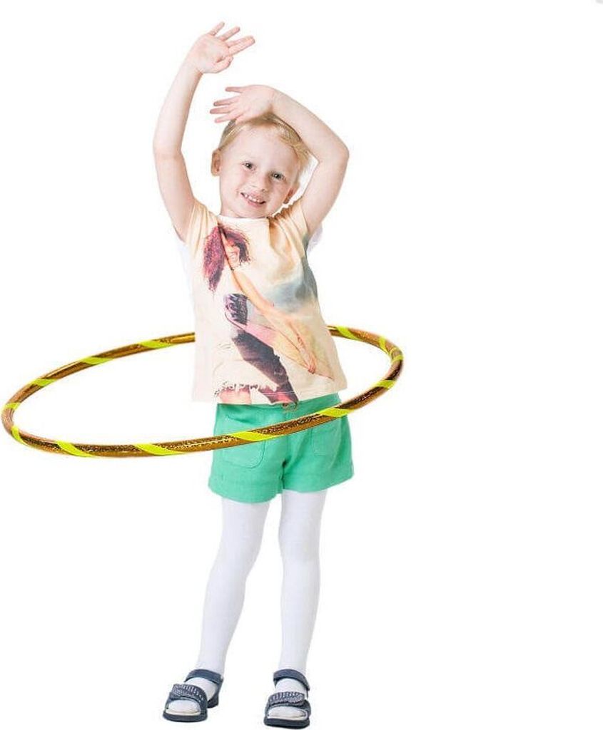 Glamour Kinder Hula Hoop, Ø60cm, Gelb-Gelb