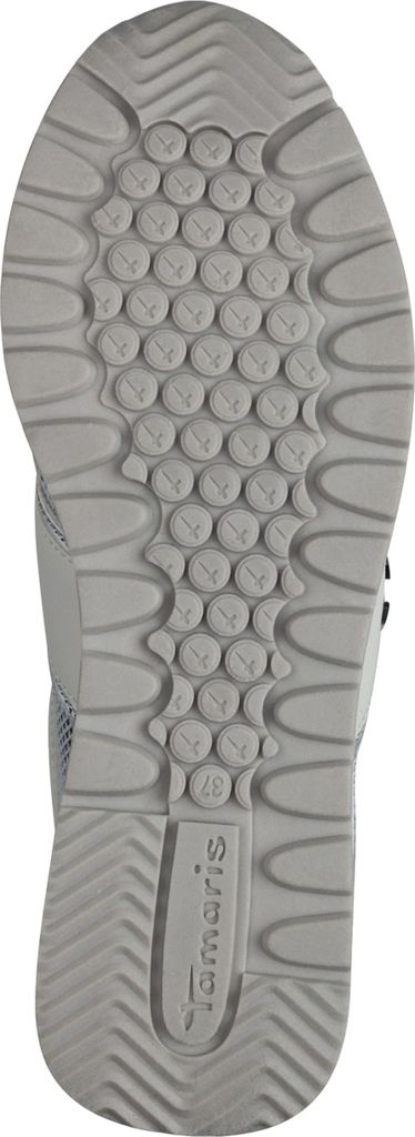 Tamaris Damen Sneaker Schnürung Plateau mehrfarbig 1-23727-42, Größe:38 EU, Farbe:Silber