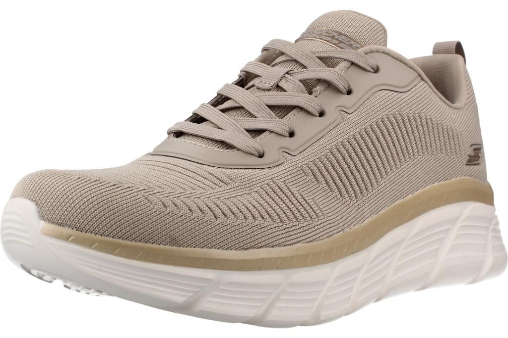 SKECHERS Bobs Flex Flying Damen Sneaker beige gold Textil Produktbild 