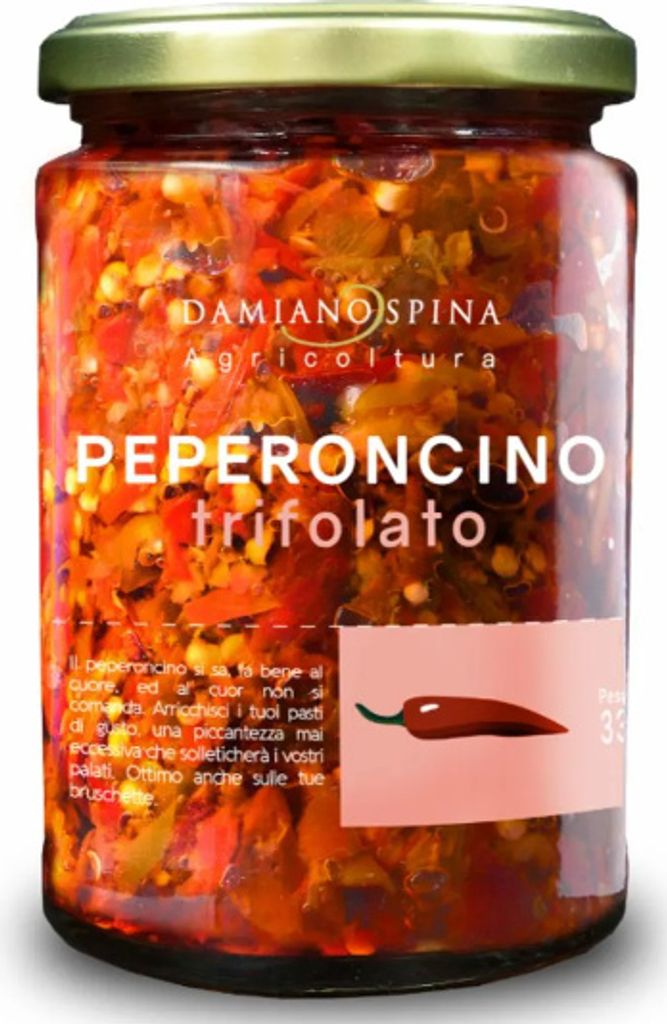 Peperoncino Trifolato 330g würzige Paprika - Damiano Spina Produktbild 