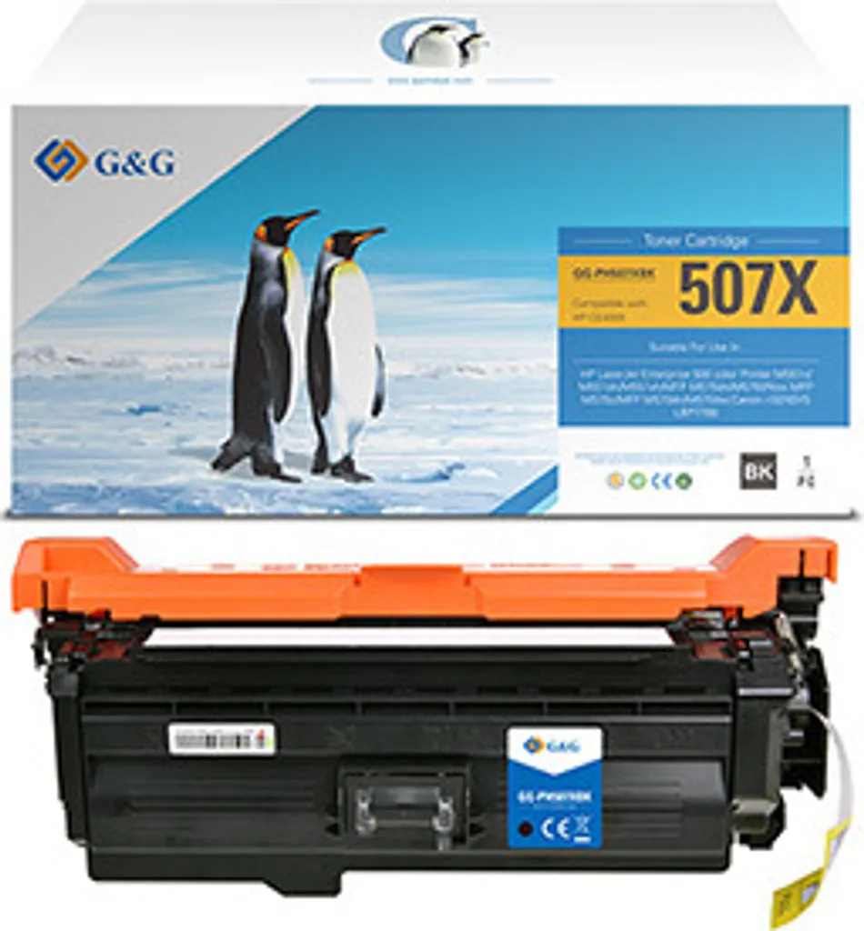 Toner HP 507X CE400X Noir G&G pour Impression Bureautique Grand Volume