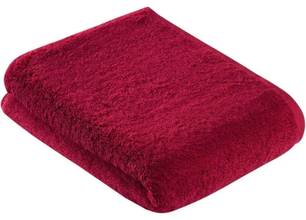 Drap de bain rouge rubis Vossen New Generation LT1052 en coton moelleux