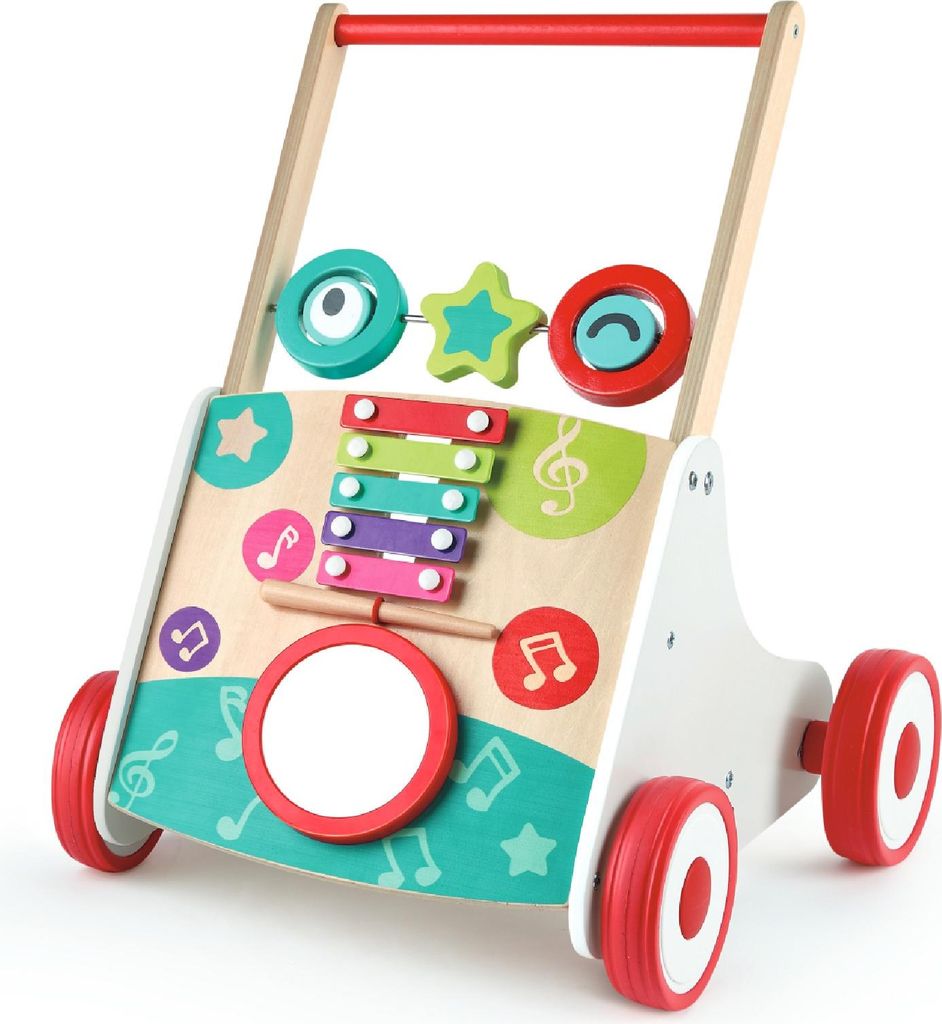 Hape My First Musical Walker, 4 Rad/Räder, Holz, Mehrfarbig Produktbild 