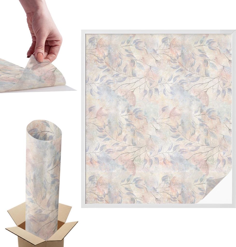 Buntglasfolie für Fenster – 116x100 cm – Stained-Glass-Fensterfolie, dekorativ & blickdicht – Selbstklebende Glasdekorfolie im Buntglas-Desi...