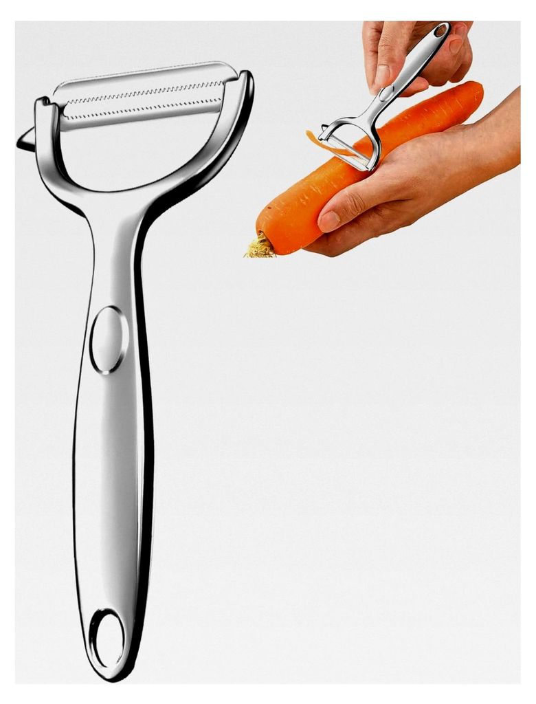 Kartoffelschäler, Y-förmiger Schäler aus Edelstahl 304 mit rutschfestem, ergonomischem Griff – ultrascharf, geeignet für Karotten, Obst und G...