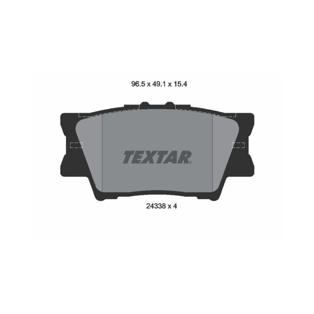 Textar Bremsbeläge hinten für Toyota Rav 4 III IV 2,0 - 2,5 + WT-i D4-D Hybrid