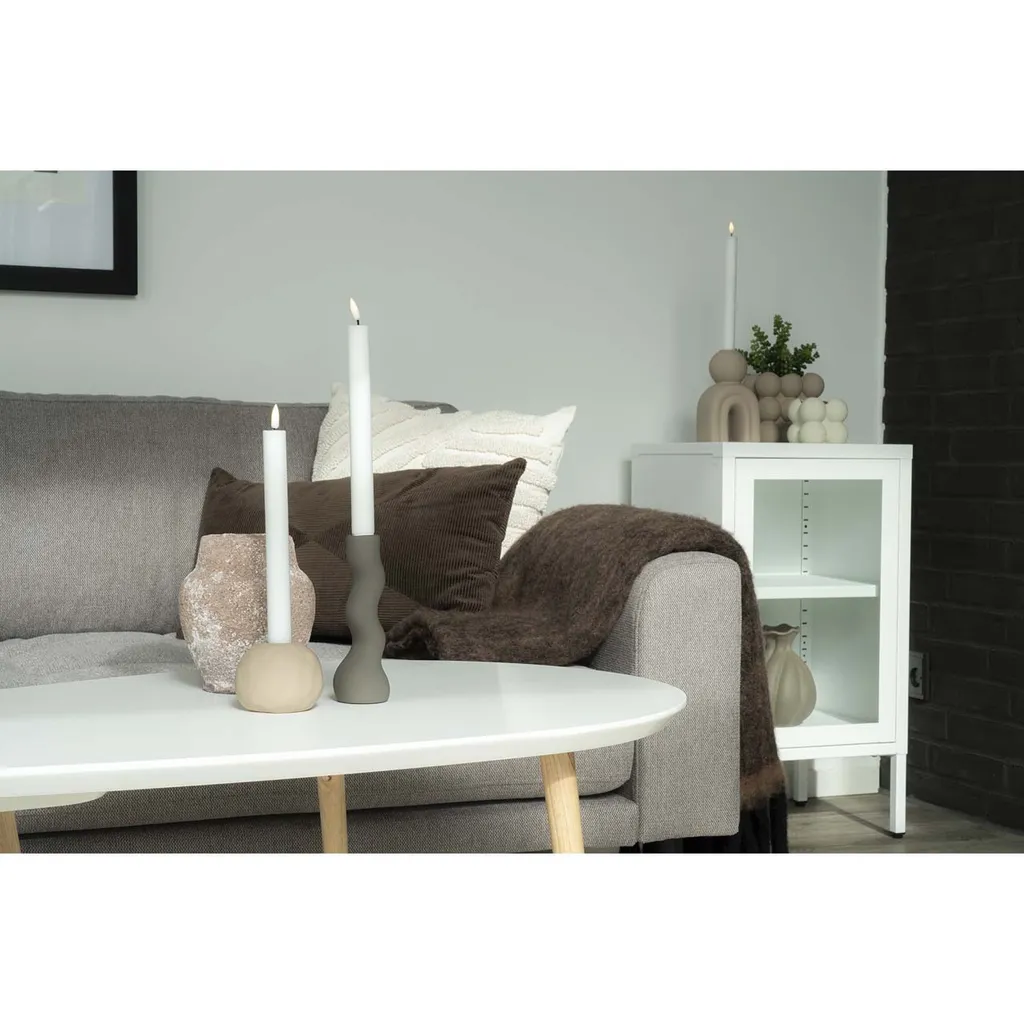 Coussin de décoration Albany blanc 45x45 cm : accessoire textile chic