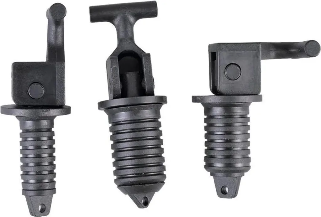 Tappi Scarico Universali Talamex Neri - Kit 2pz per Specchio Poppa