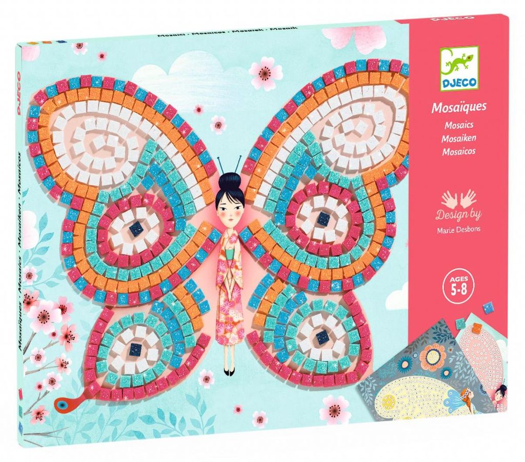 Gioco creativo mosaico Farfalle, Djeco Immagine del prodotto 