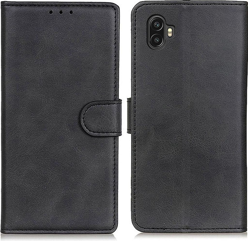 Samsung Galaxy Xcover 6 Pro Hülle - Coverup Luxus Klapphülle - Schwarz
