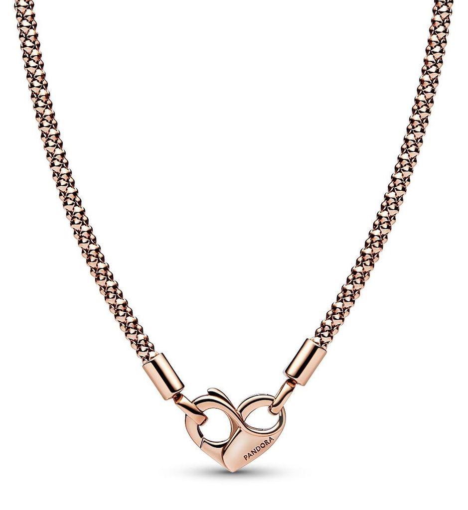 Rosévergoldete Kette mit Herzkarabiner, Moments von PANDORA Produktbild 