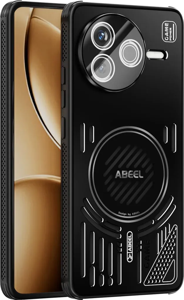 Custodia Slim Alluminio Poco F7 Pro Magnetica Nera Elegante - 1