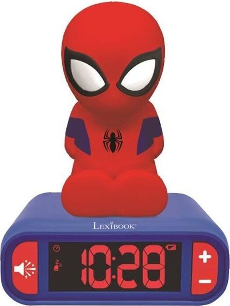 Réveil Veilleuse Digital LEXIBOOK Spiderman, 3D Lumineux et Image du produit 