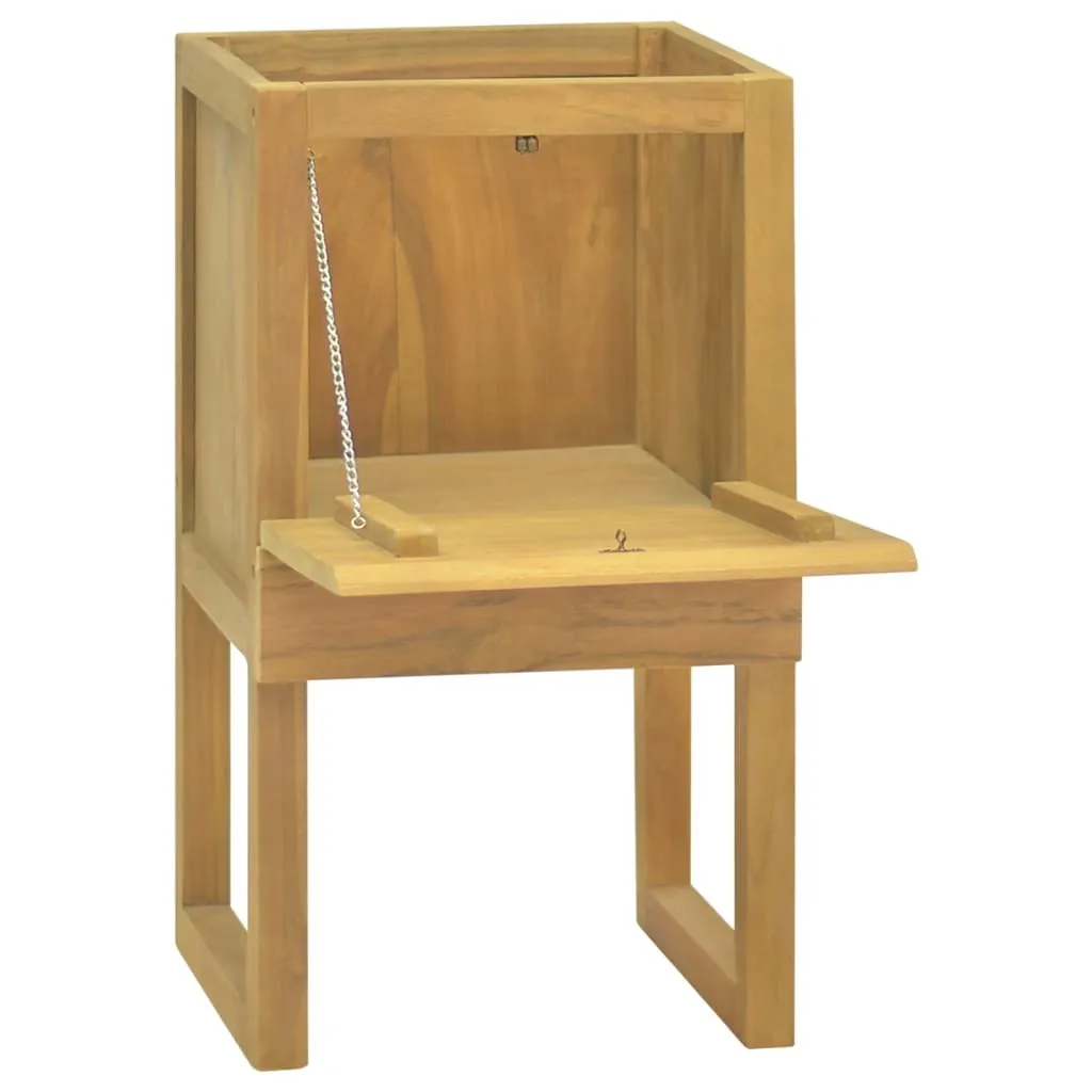 vidaXL Mobile da bagno 41x40x75 cm in legno massiccio teak