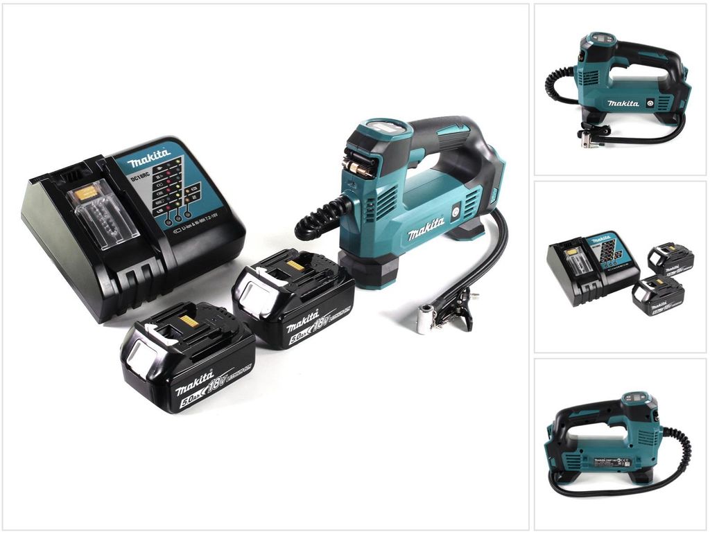 Makita DMP 180 RT Akku Kompressor 18 V 8,3 bar + 2x Akku Produktbild 
