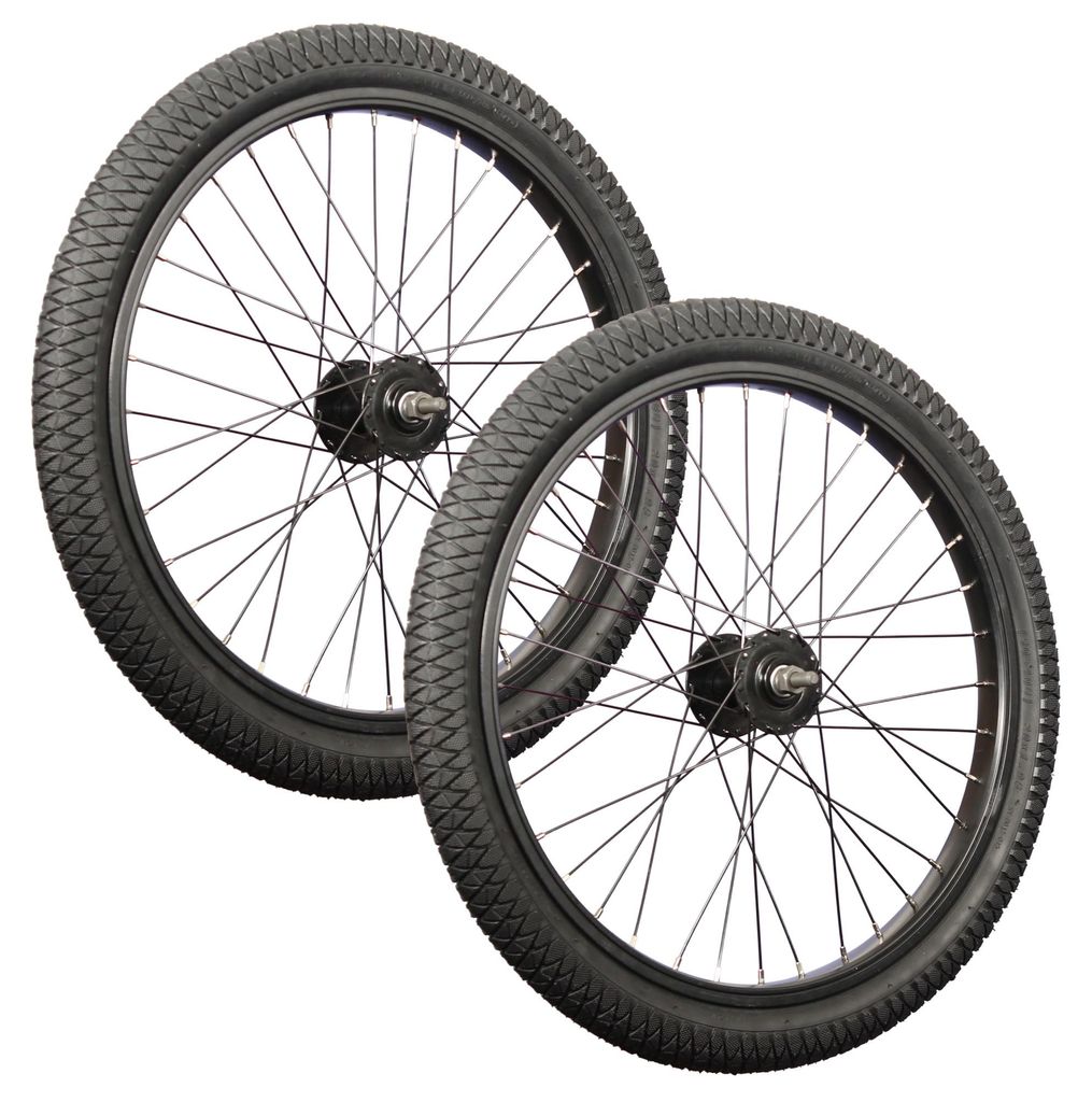 20 Zoll Laufrad Set für Anhänger Moped Fahrrad Karren Produktbild 