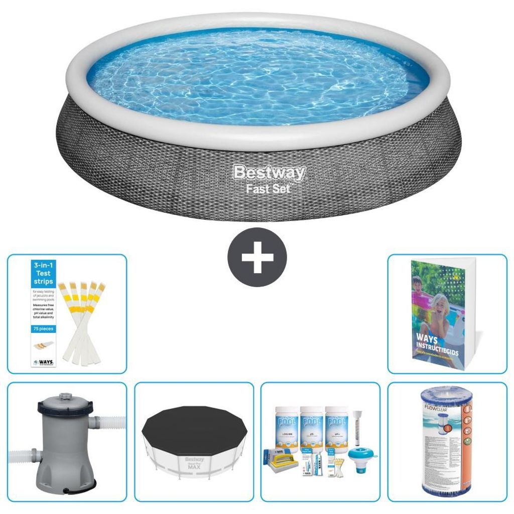 Bestway Fast Set Rund - 396x84 cm - 7-teilig S208